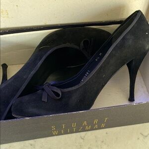 Stuart Weitzman Black Suede Women's Heels